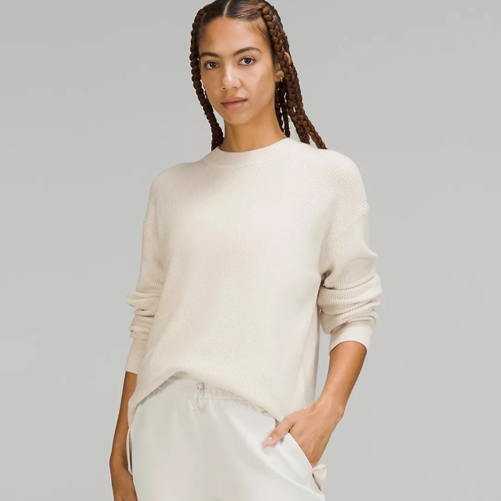 LULULEMON | Merino Wool-Blend Ribbed Crewneck Sweater
